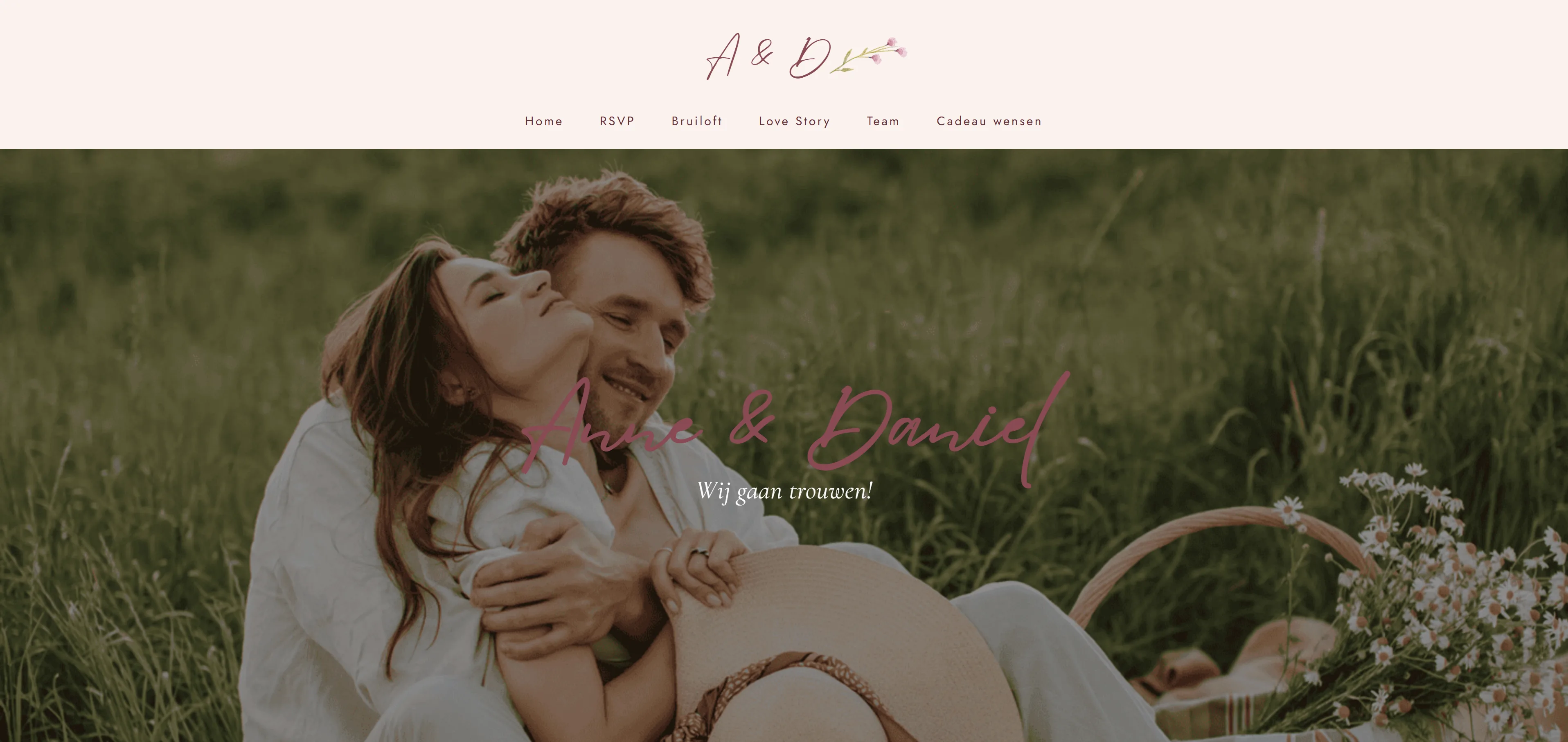 Trouwwebsite in jullie stijl