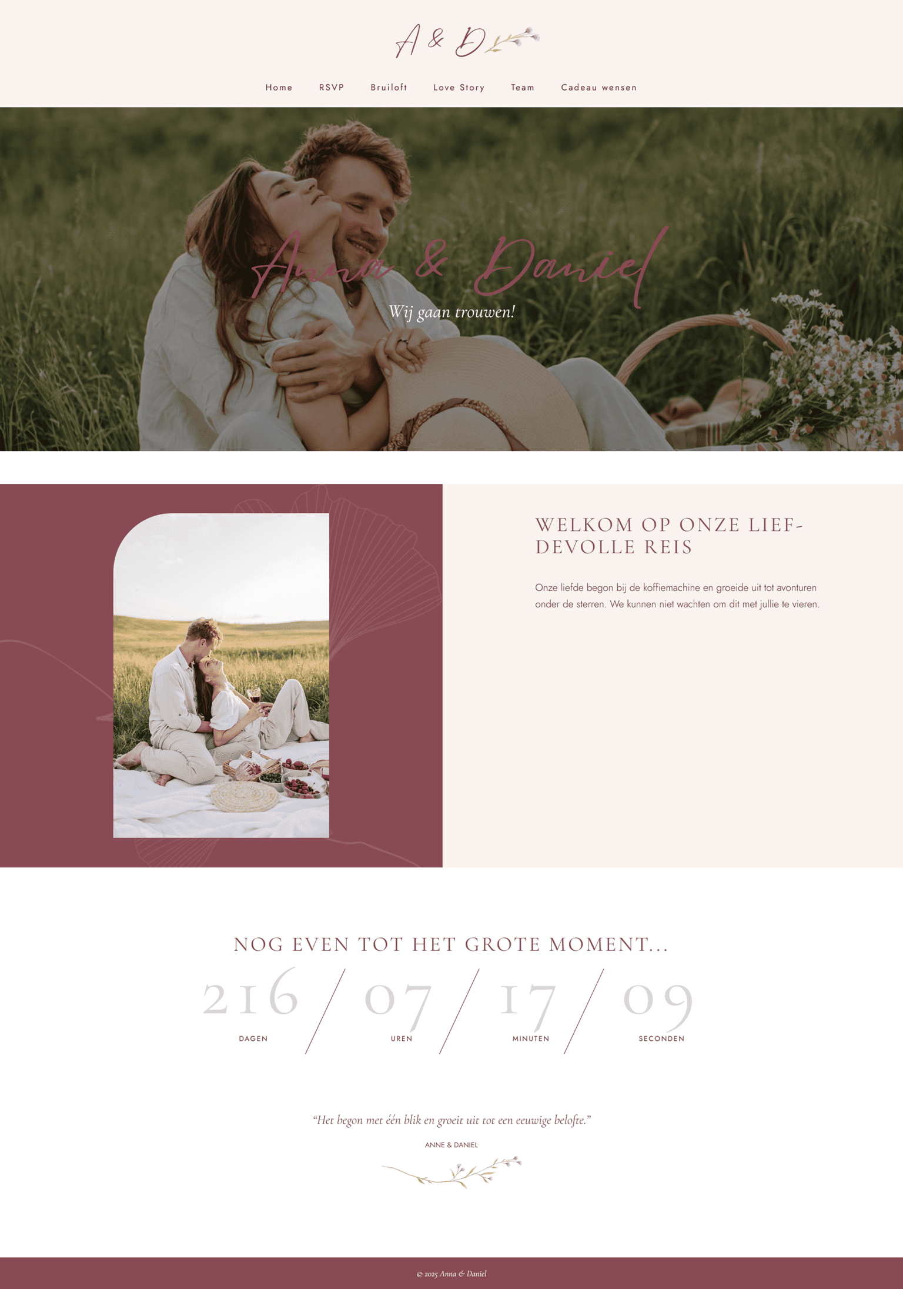 Voorbeeld van Dusty Pink