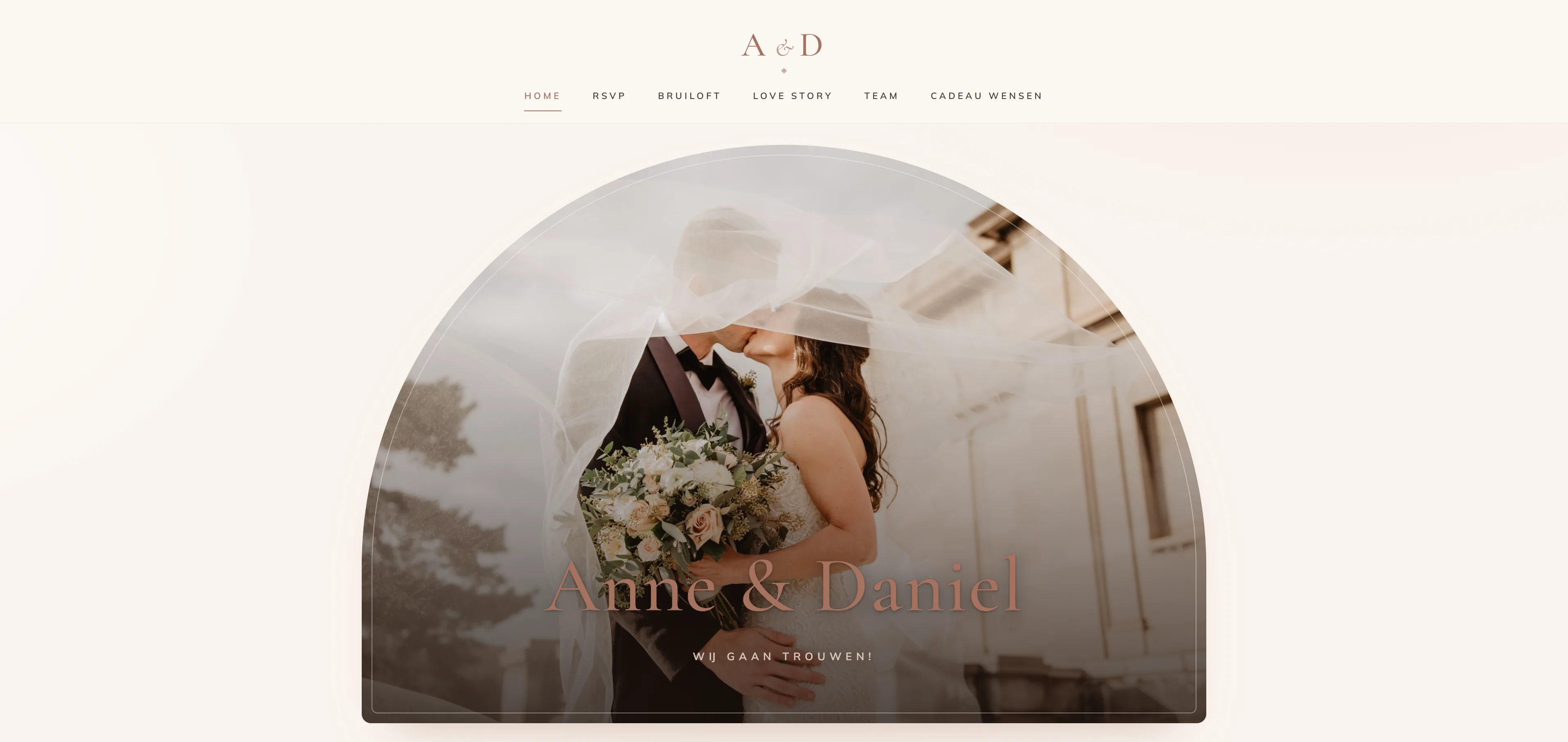 Trouwwebsite in jullie stijl